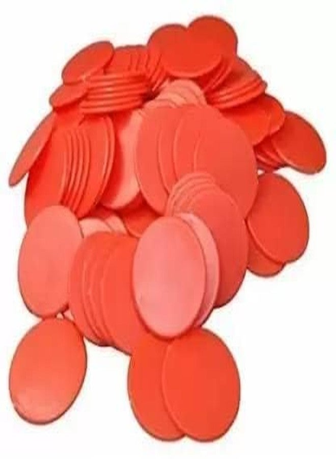 MOREL Round Plastic Plain Token Coin for Shop, Games, Stores,Casino, School ETC.(500 Coin, RED Color 31MM Dia-Meter) - Image 3